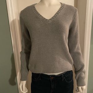 Grey v- neck sweater